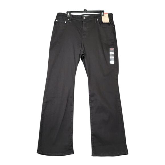 Levi's 725 High Rise Bootcut Stellar Stretch Black Jeans  Plus Size 16W NWT - Picture 1 of 16